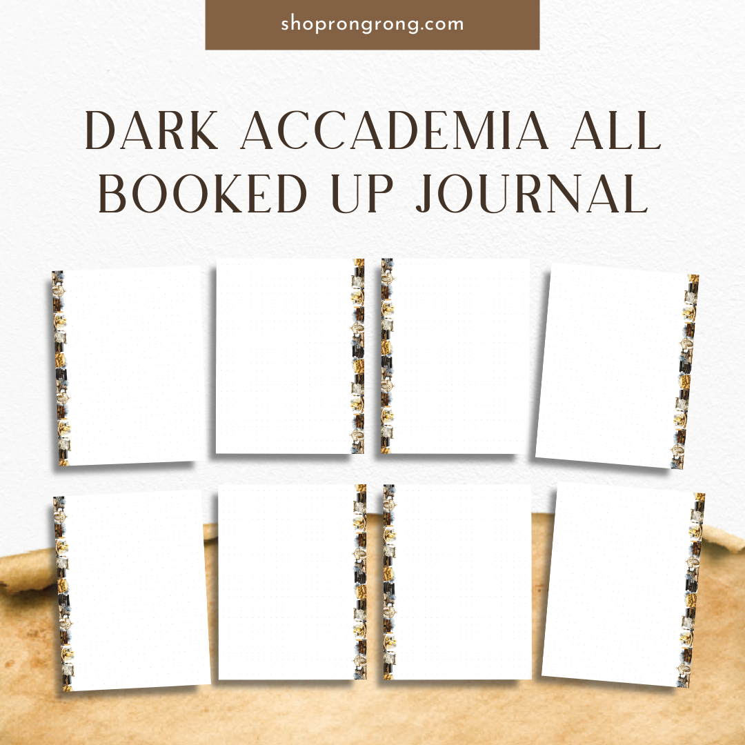 Shop Rongrong Dark Academia All Booked Up Journal [DOWNLOAD]