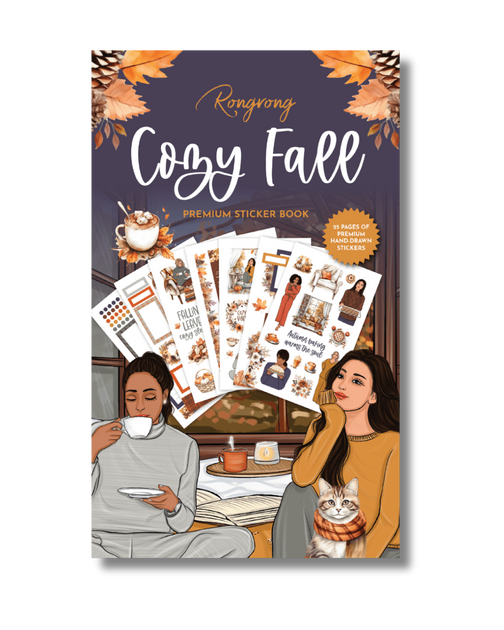 Cozy Fall Sticker Book – Autumn Aesthetic Stickers for Journals