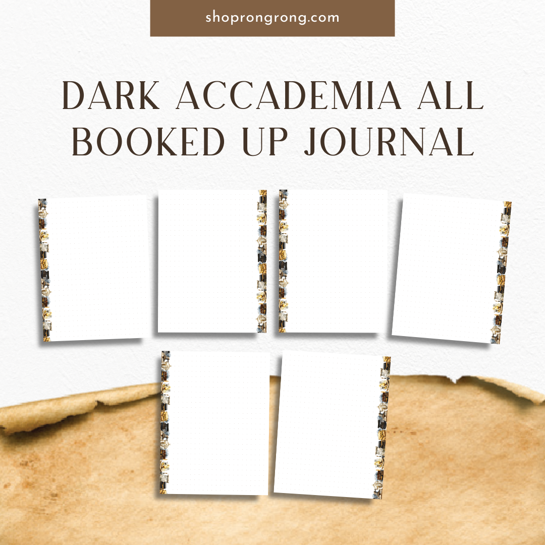 Shop Rongrong Dark Academia All Booked Up Journal [DOWNLOAD]