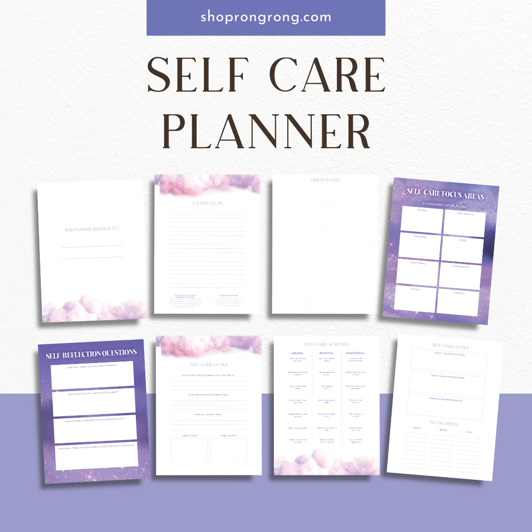 Shop Rongrong Self Care Planner