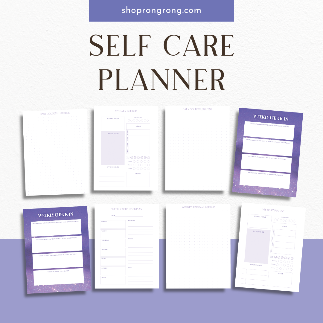 Daily self care planner