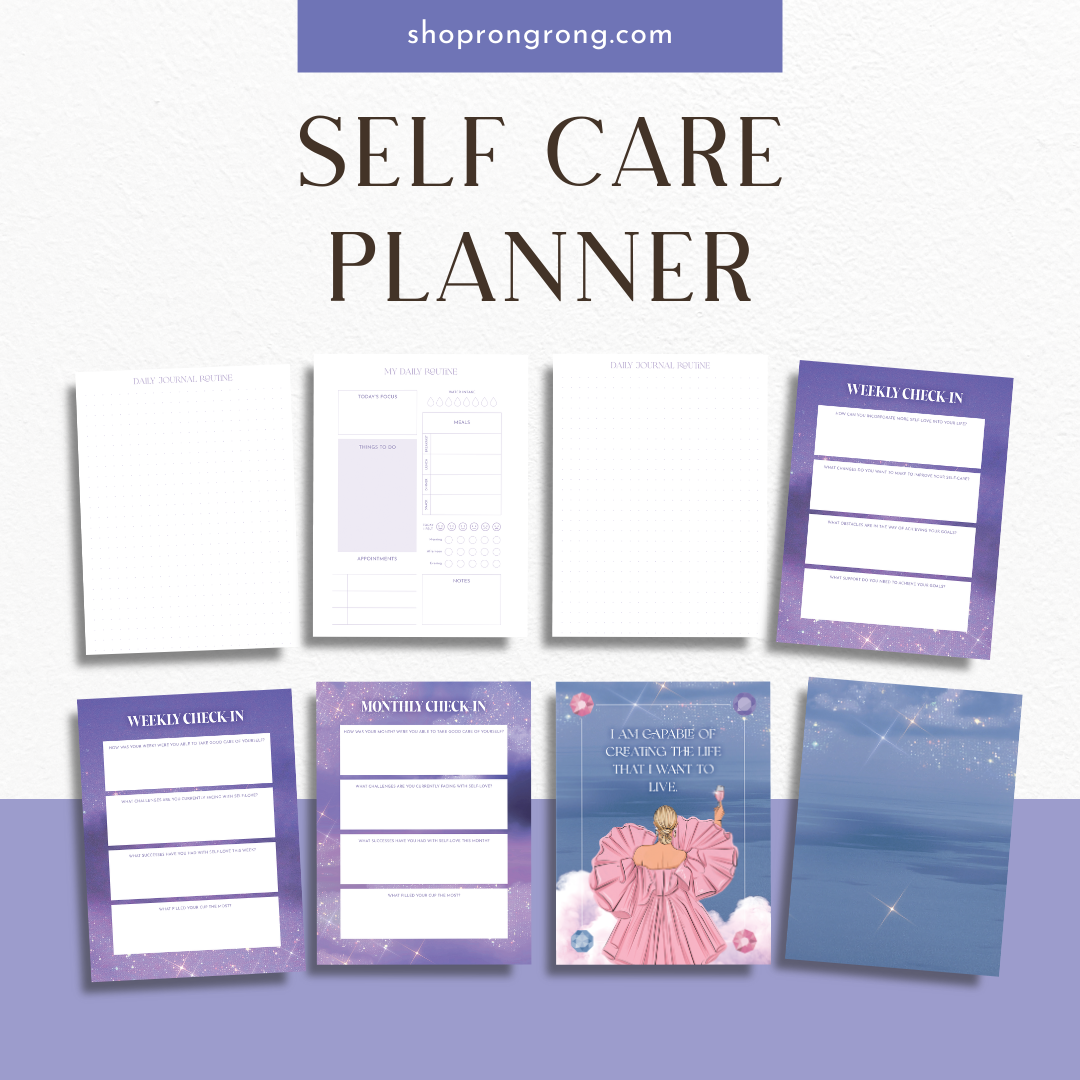 Self care activities planner