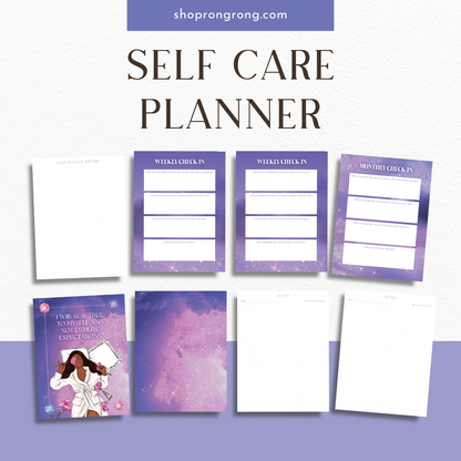 Self care activities planner