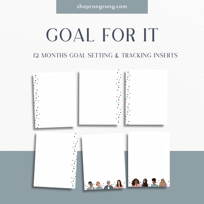 Planner inserts for productivity and focus