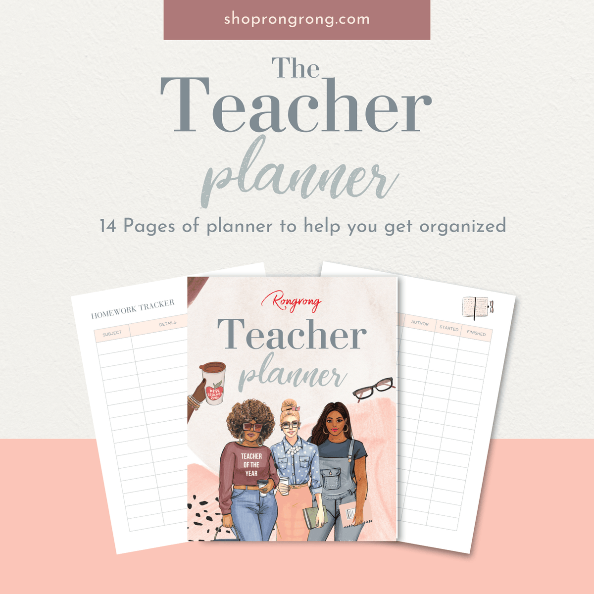 Shop Rongrong The Teacher Planner - Digital Planner for teachers