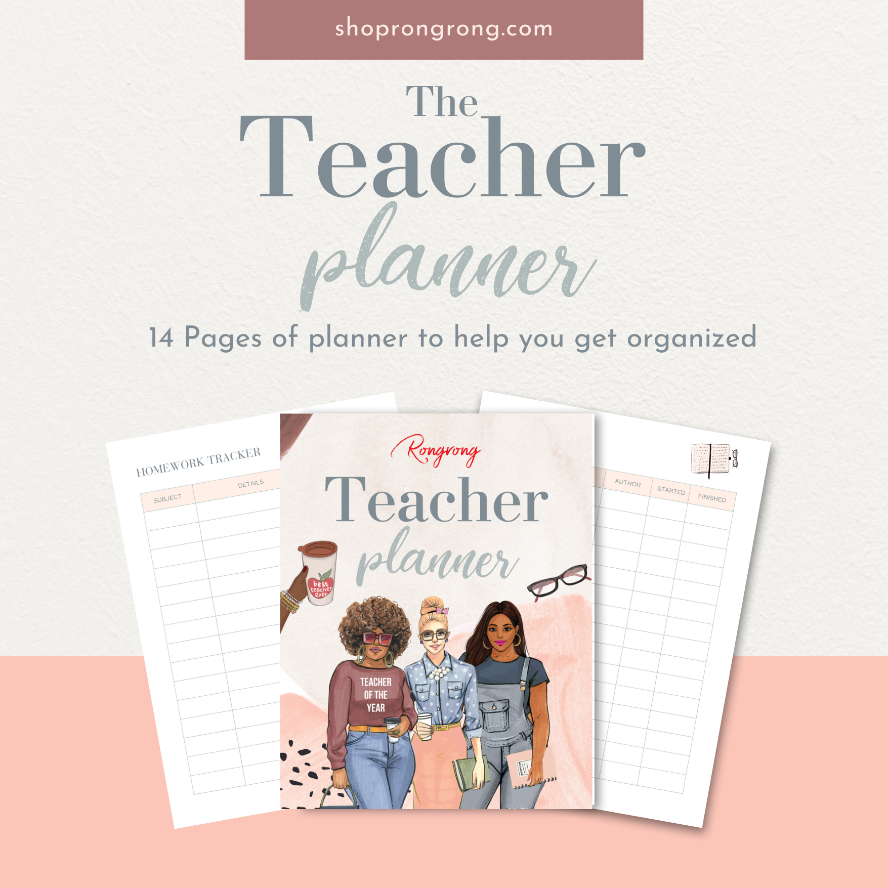 Shop Rongrong The Teacher Planner - Digital Planner for teachers