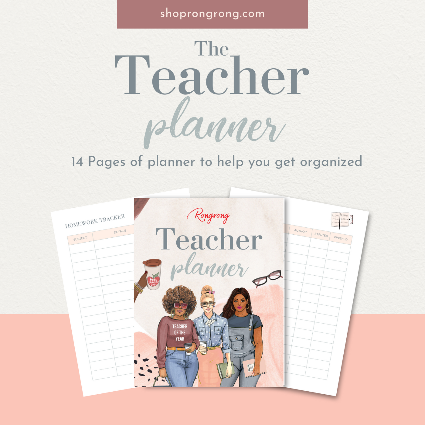 Shop Rongrong The Teacher Planner - Digital Planner for teachers