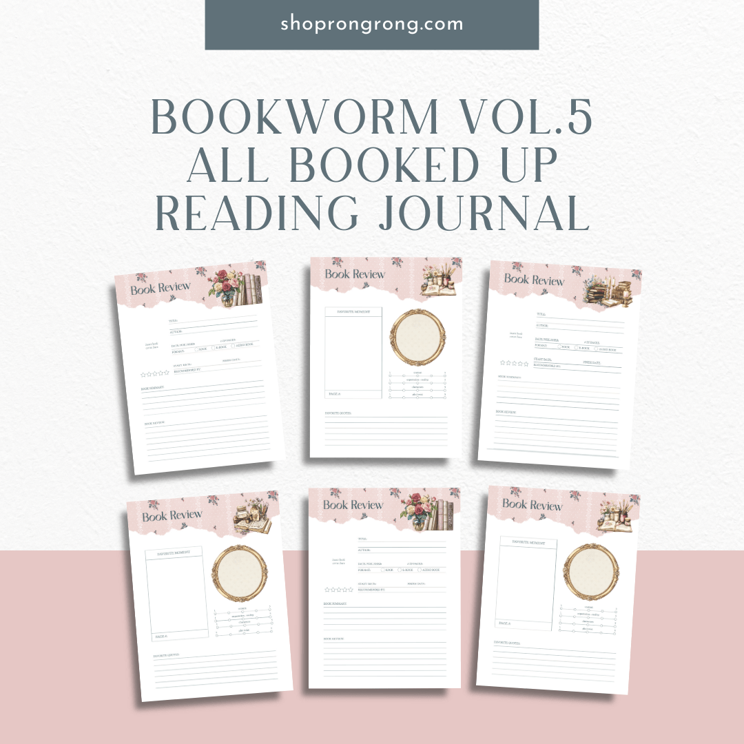 Book lovers' planner for tracking reading progress

