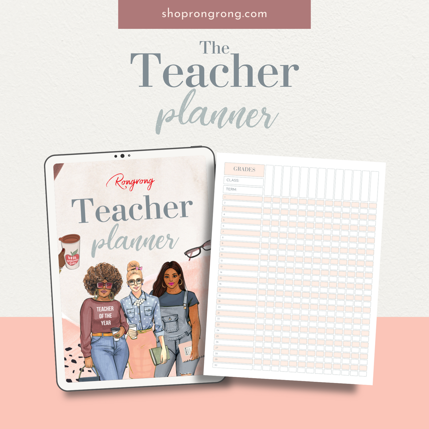 Shop Rongrong The Teacher Planner - Digital Planner