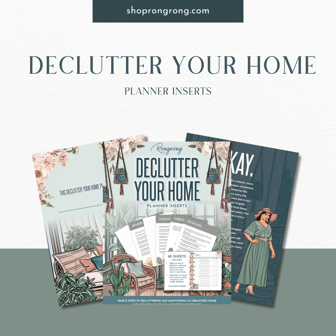Declutter Your Home Planner Inserts