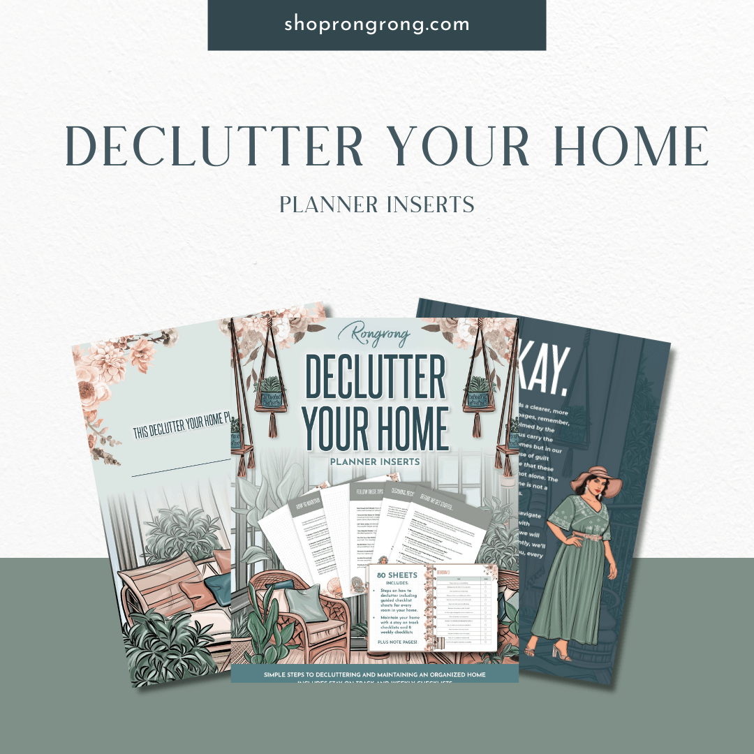 Declutter Your Home Planner Inserts