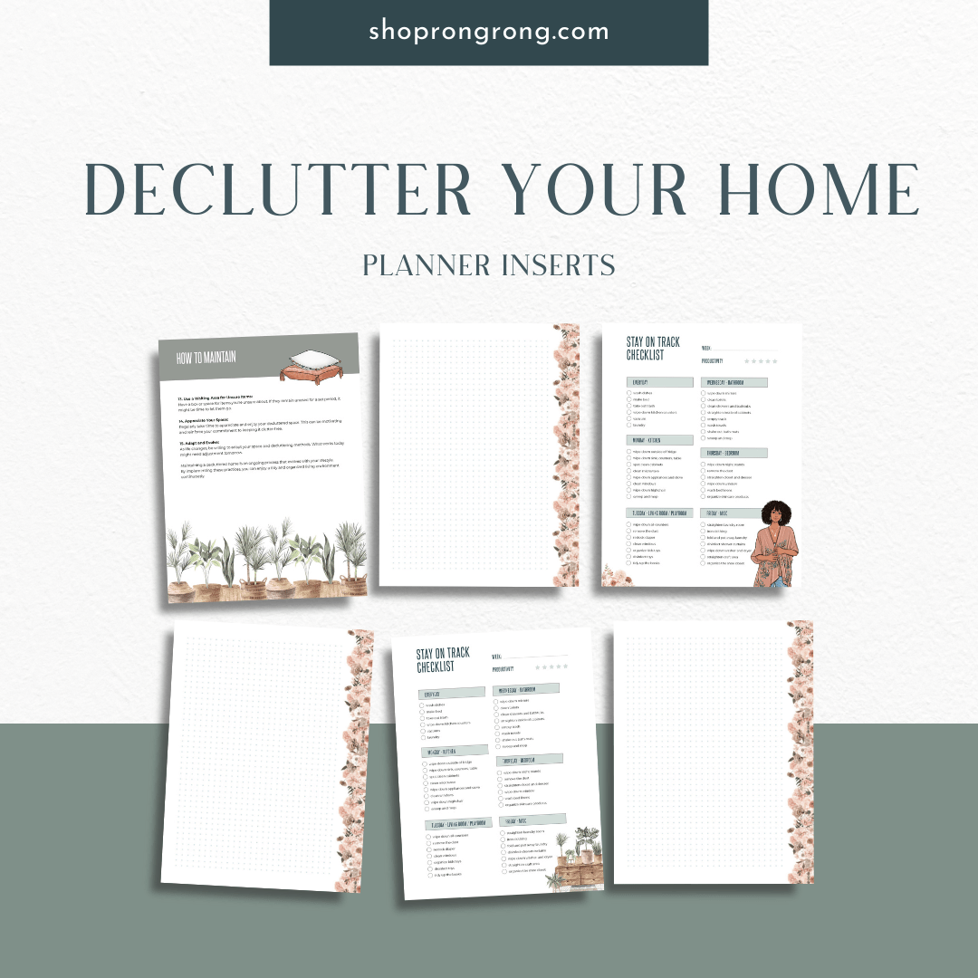 Reflection and motivation page from planner

