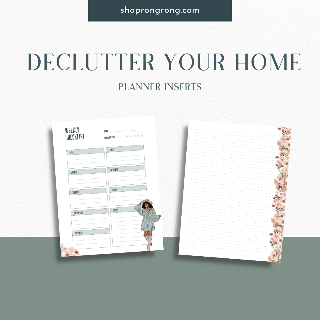 home organization planner insert