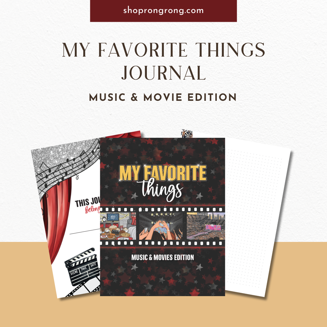 My Favorite Things Music & Movies Edition Journal