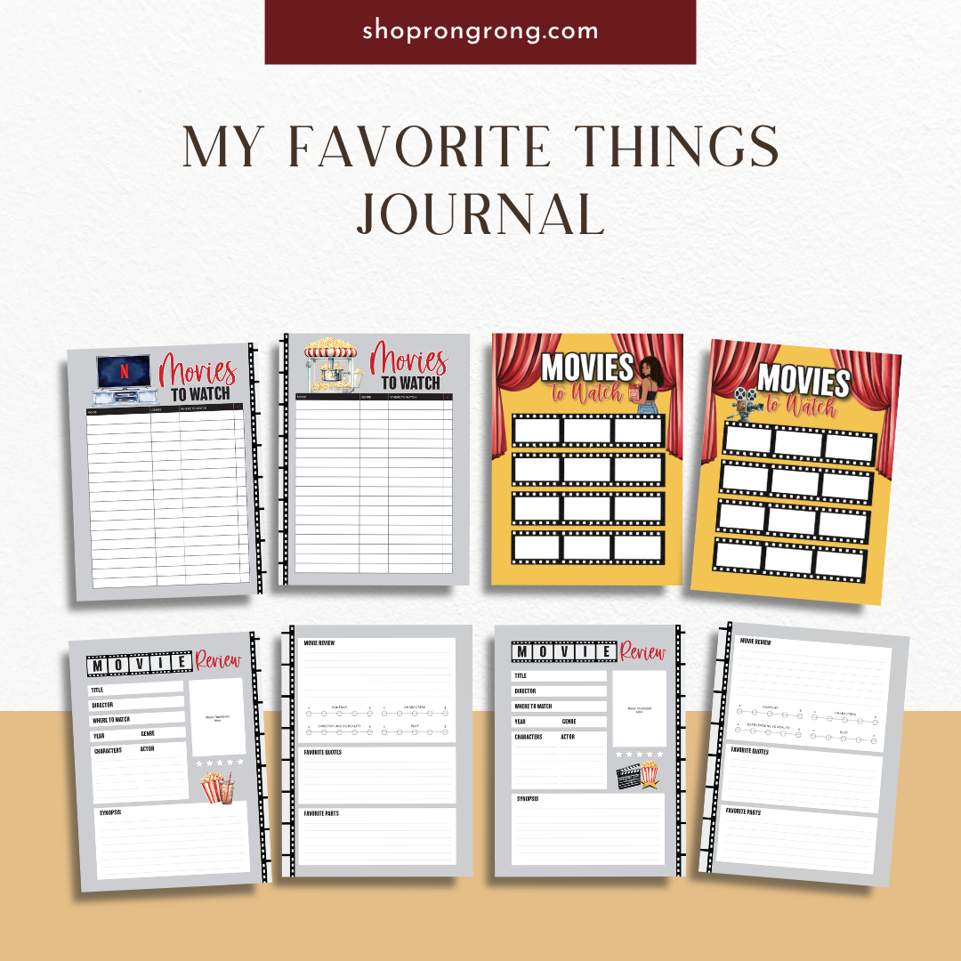 Platform tracker page for TV and music journal