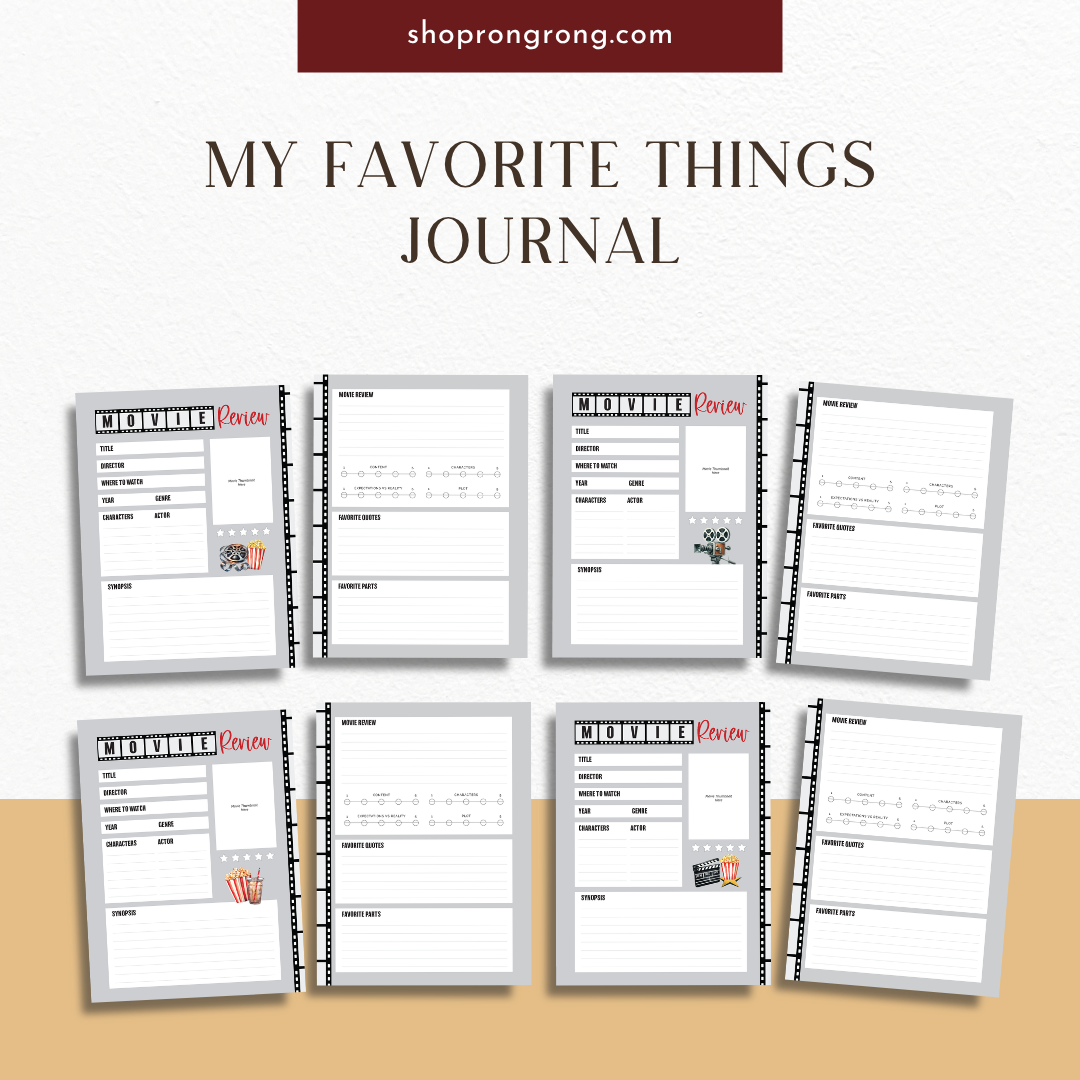 movie tracker journal