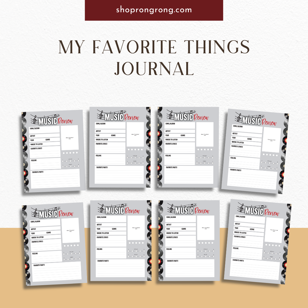 music review planner sheet