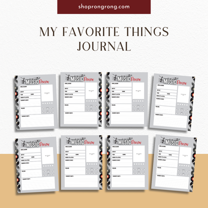 music review planner sheet