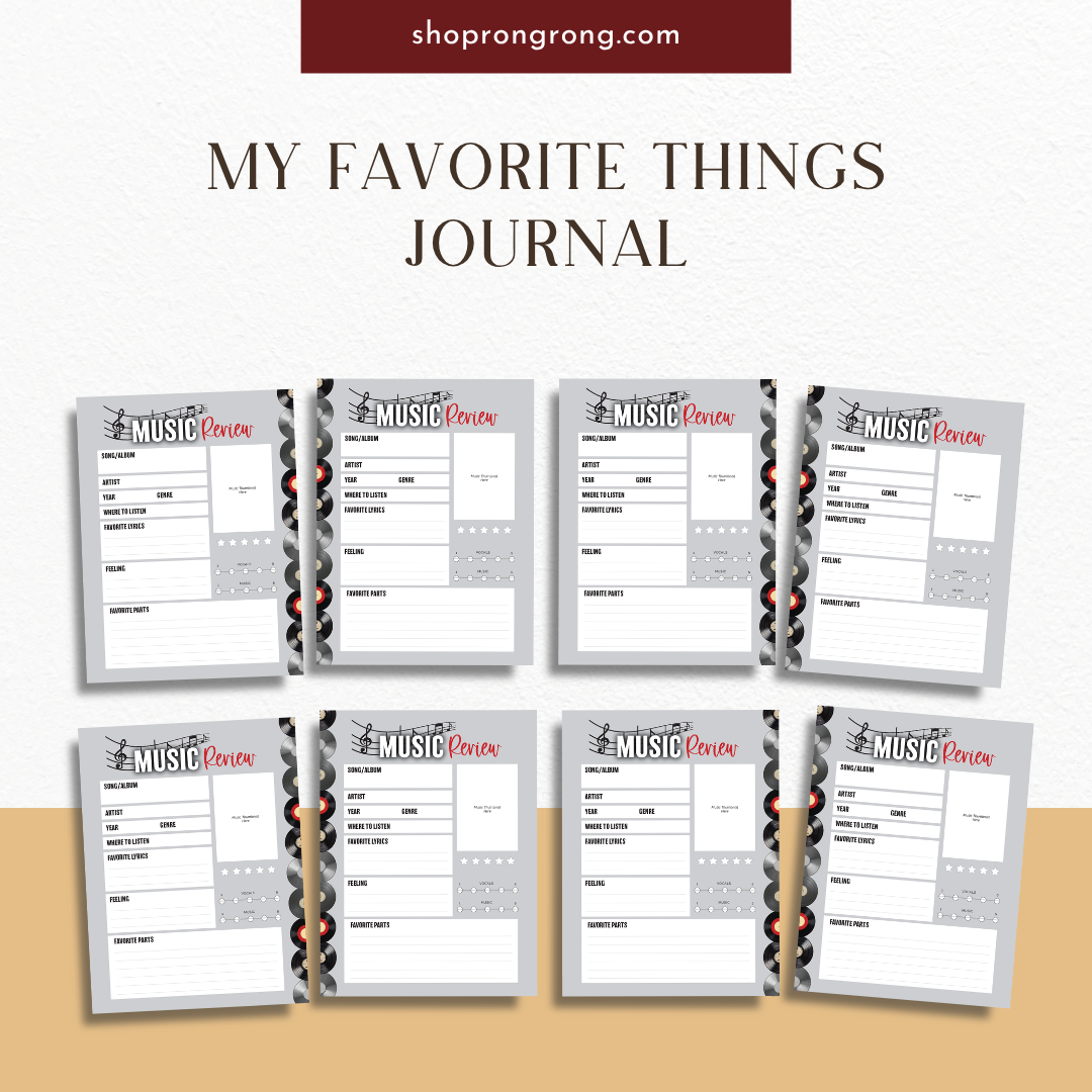 music review tracking journal