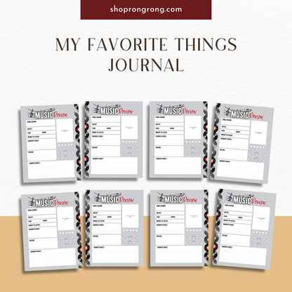 music review tracking journal