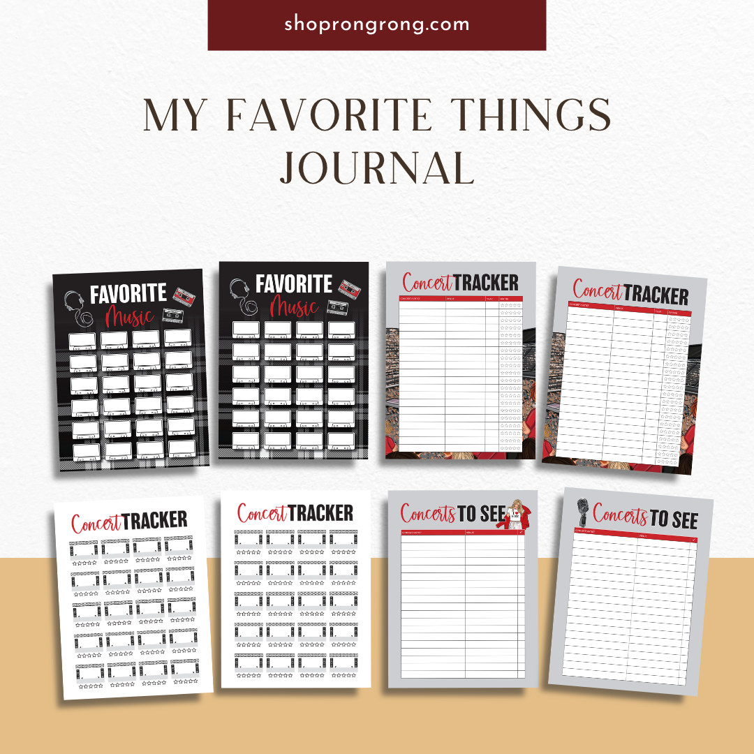 concert tracker journal