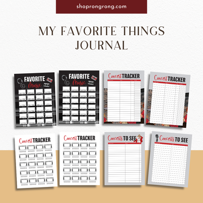 concert tracker journal