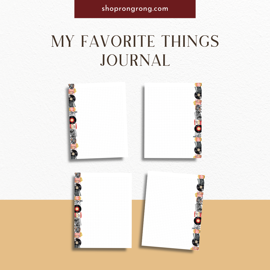music and tv show journal 