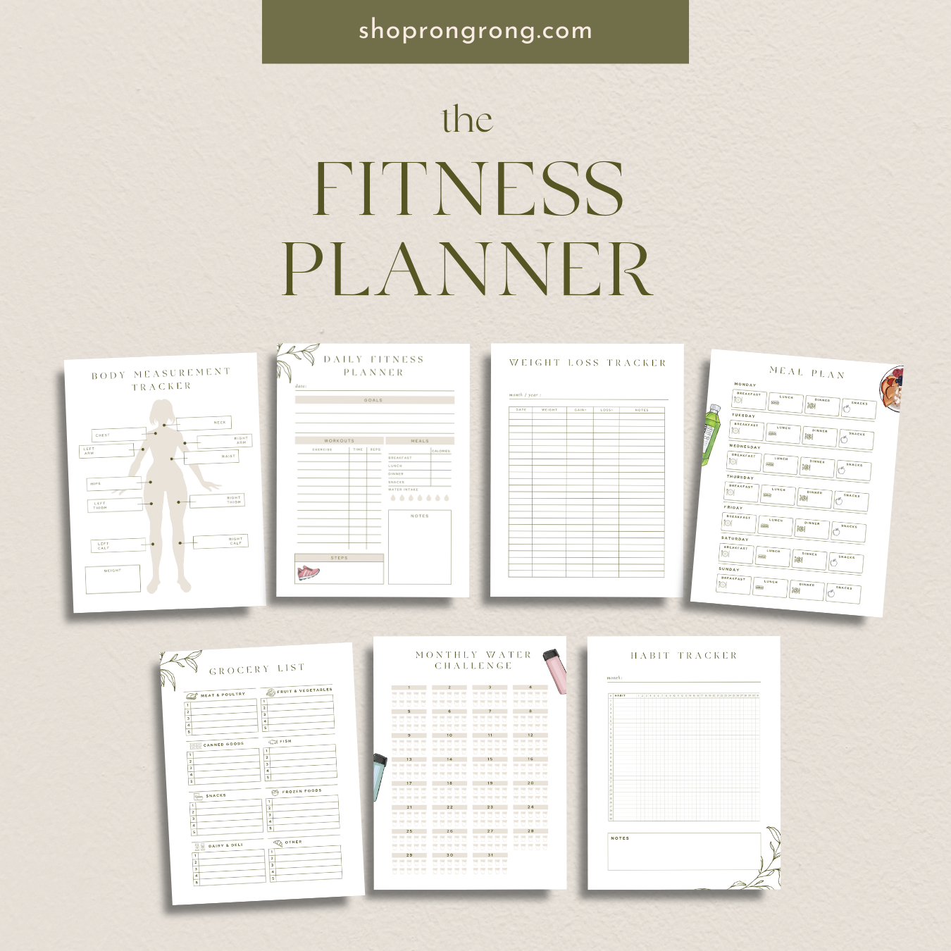 Shop Rongrong Fitness Planner for iPad