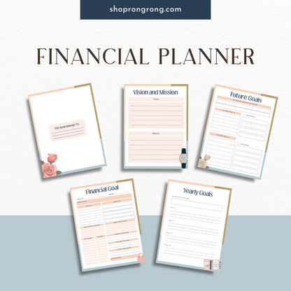 Monthly expense tracker page in financial planner

