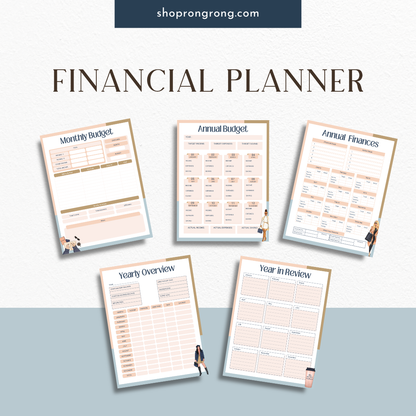 Savings goal chart and tracker on planner page

