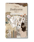 Sticker book cover featuring whimsical illustrations of books, cozy reading nooks, and charming characters in soft pastel colors.