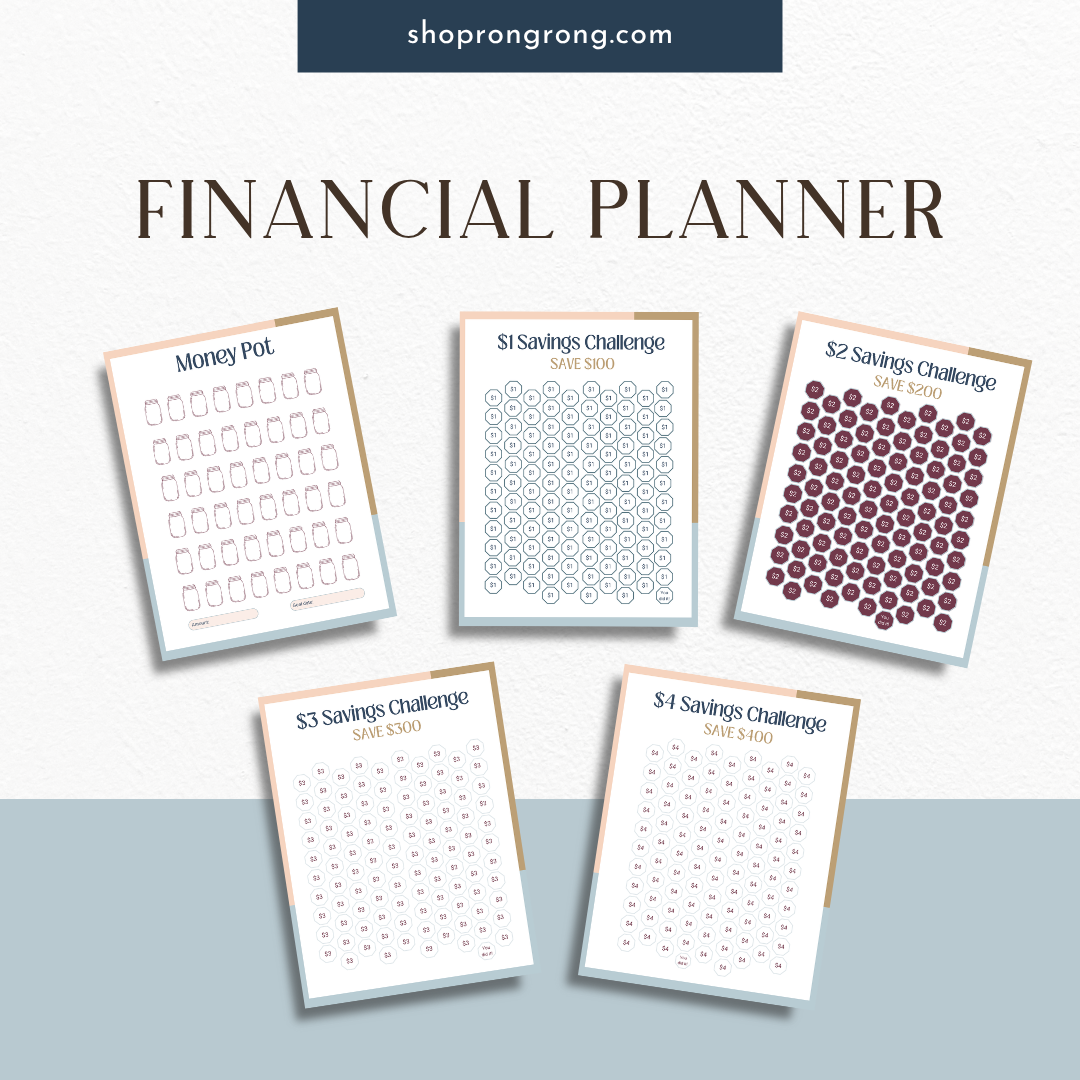 Printable expense logs and budget pages on cozy workspace

