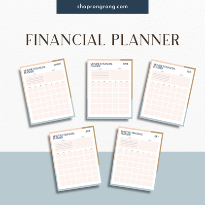 Bill payment checklist page inside printable planner

