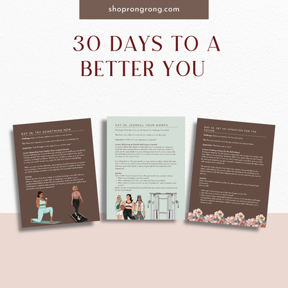 Minimal wellness journal for goal setting and self care