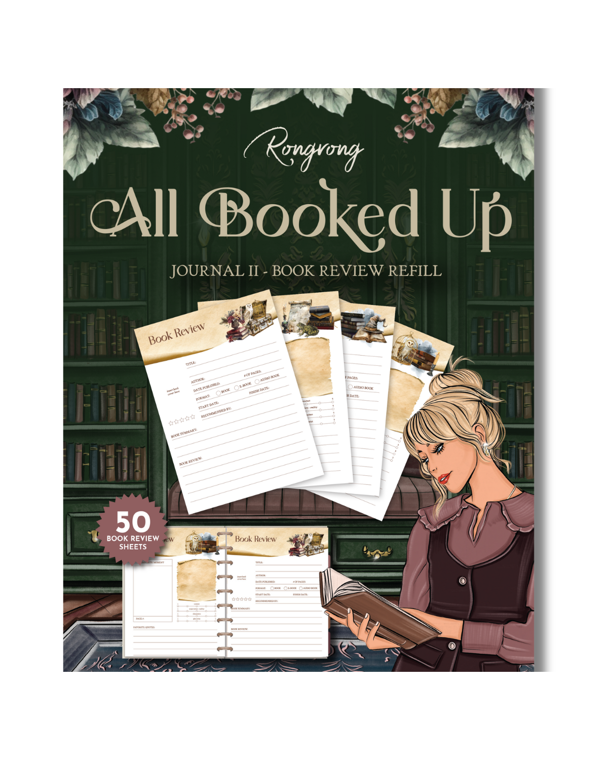 All Booked Up Journal II - Book Review Refills