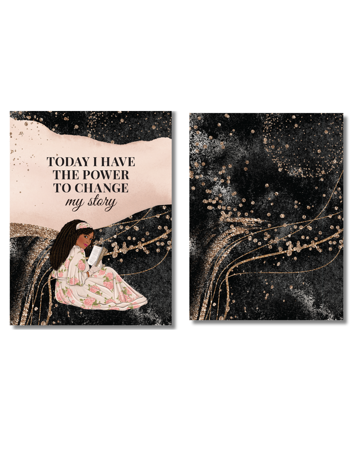 Shop Rongrong Black Gril Magic Dashboard for Planner Cover