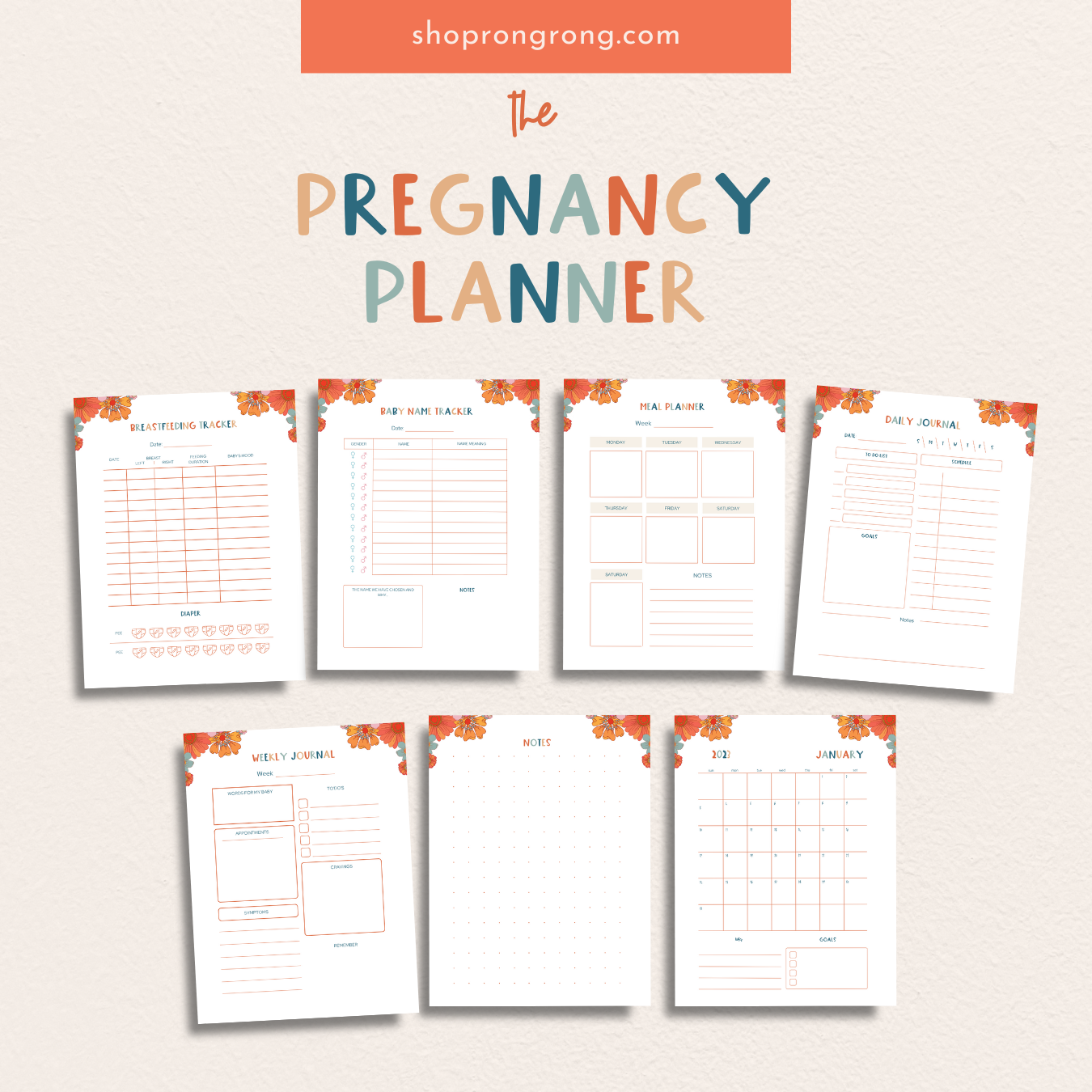 Shop Rongrong The Pregnancy Planner 2023