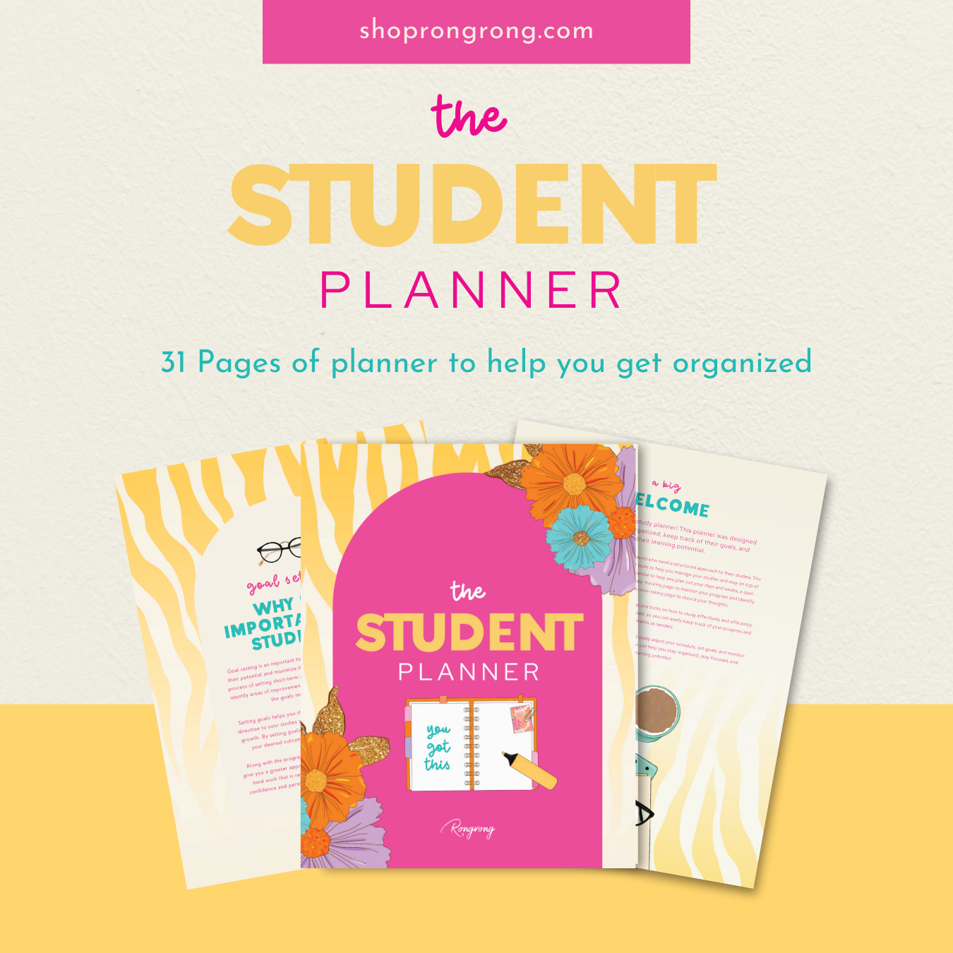 Shop Rongrong The Student Digital Planner 2023