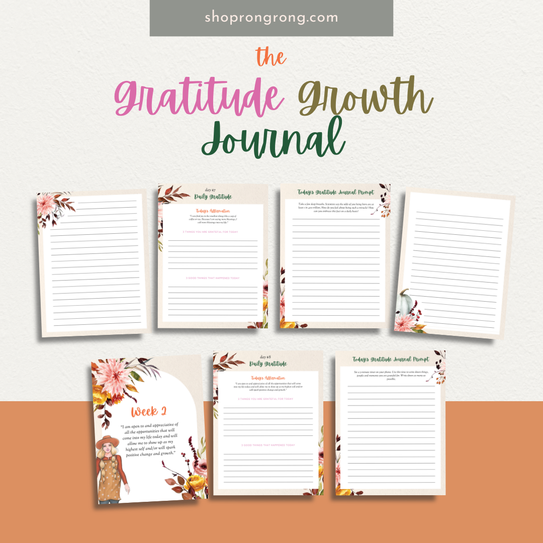 Shop rongrong Digital The Gratitude Growth Journal  