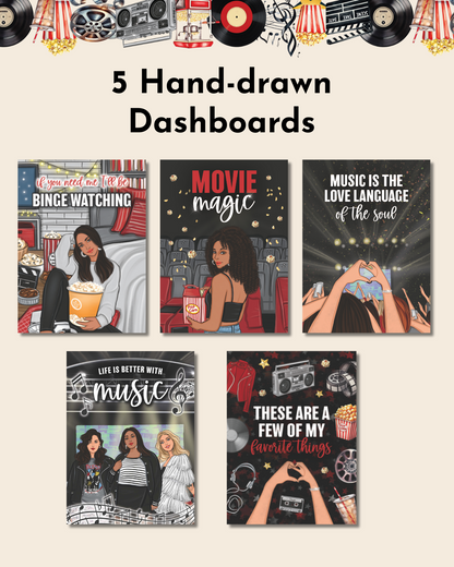 My Favorite Things Music &amp; Movies Edition Journal Dashboards