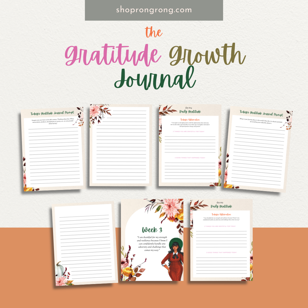 Shop rongrong Digital The Gratitude Growth Journal  