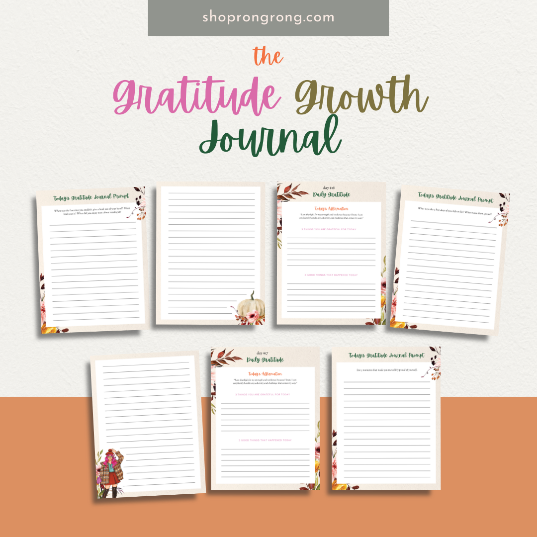 Shop rongrong Digital Download The Gratitude Growth Journal  