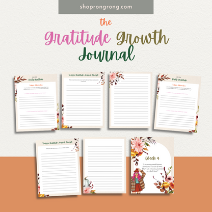 Shop rongrong Digital The Gratitude Growth Journal  