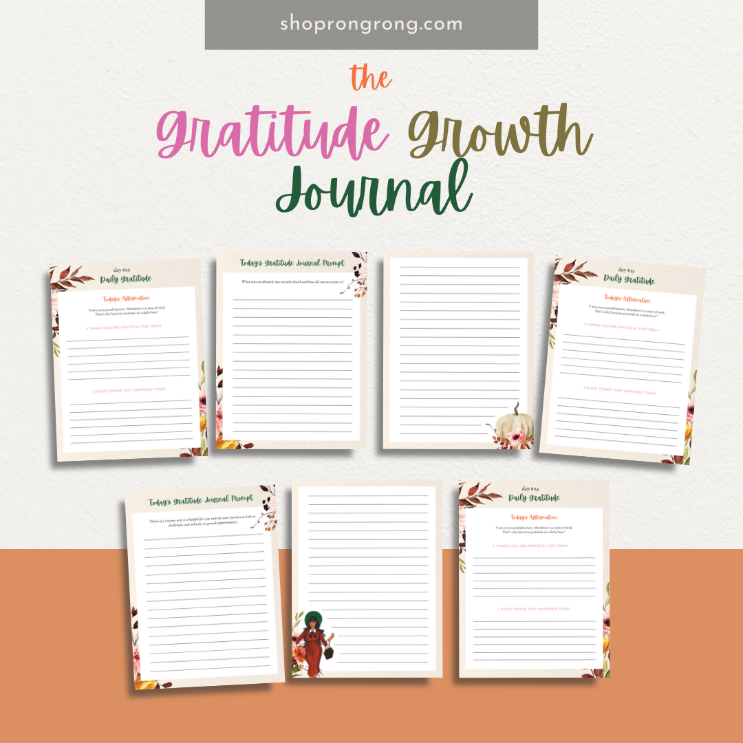 Shop rongrong Digital The Gratitude Growth Journal  