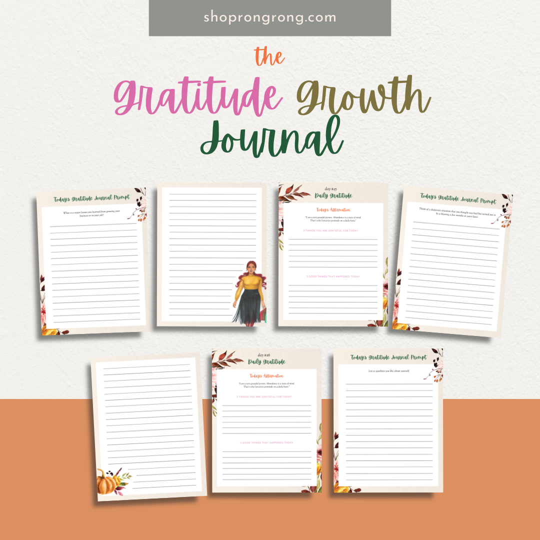 Shop rongrong Digital The Gratitude Growth Journal  