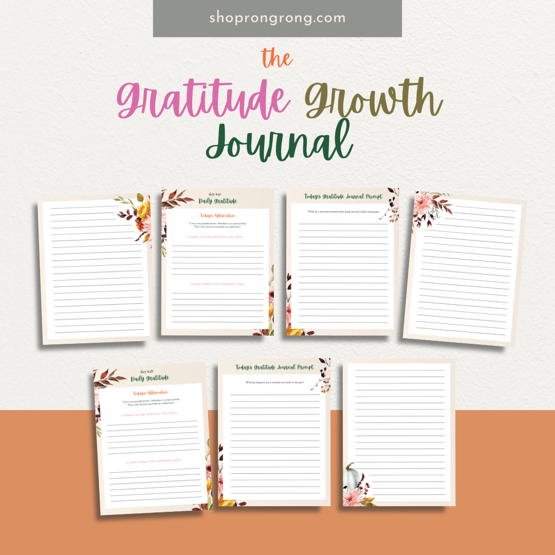 Shop rongrong Digital The Gratitude Growth Journal  