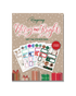 Sticker pack cover featuring festive designs with colorful Christmas gift tags, ornaments, and holiday motifs.