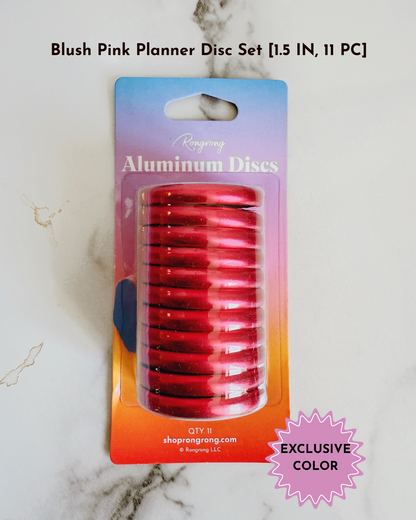 Blush Pink Planner Disc Set [1.5 IN, 11 PC]