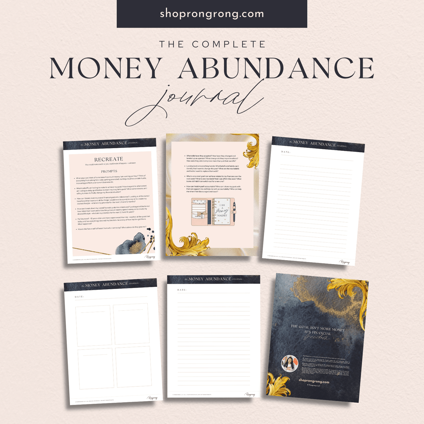 The Money Abundance Journal - Shop Rongrong