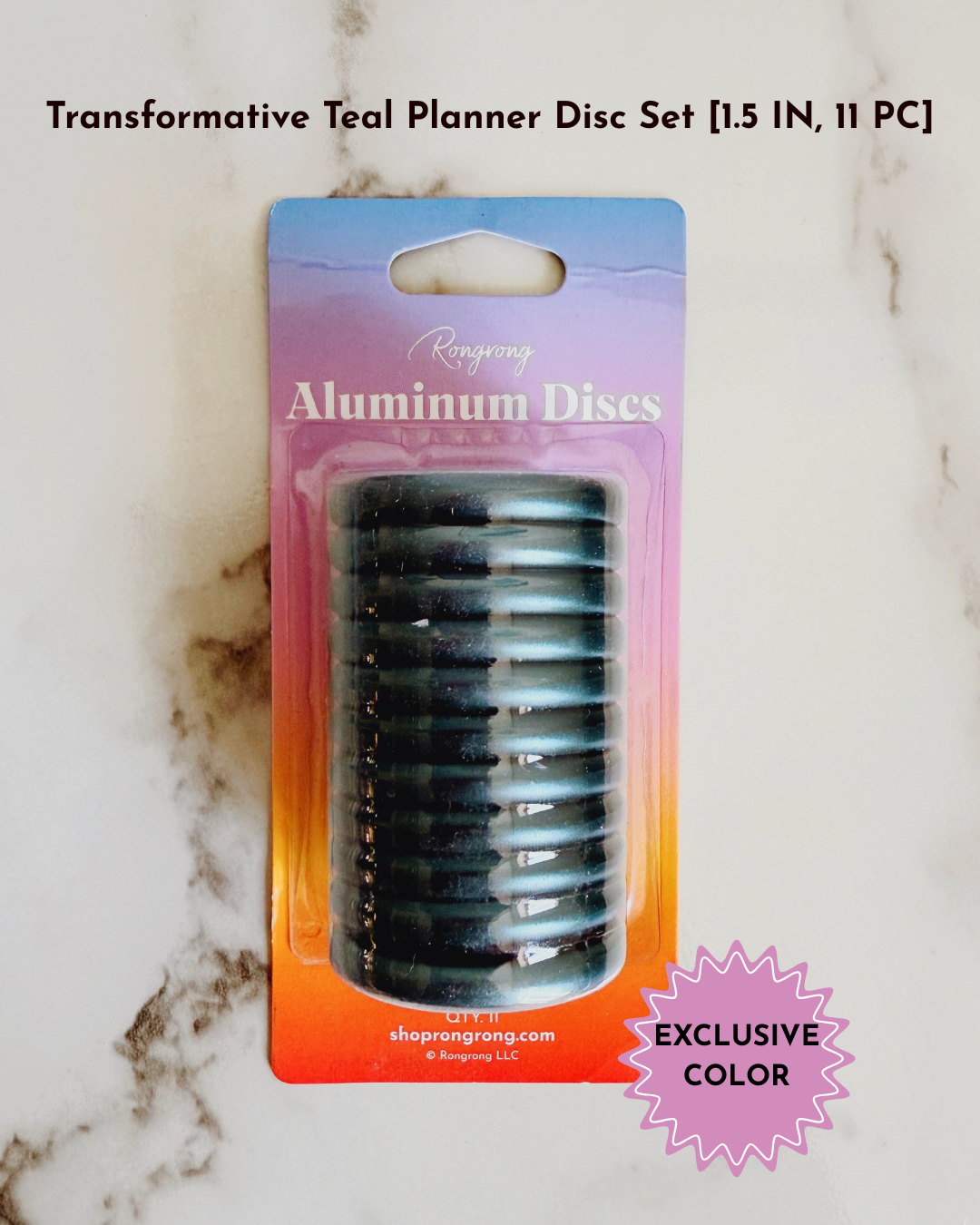 Transformative Teal Planner Disc Set [1.5 IN, 11 PC]